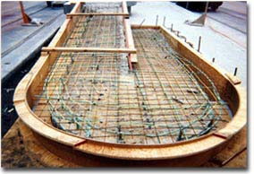 Heat cable installed and ready for concrete pour in disability ramp for Utah Transit.